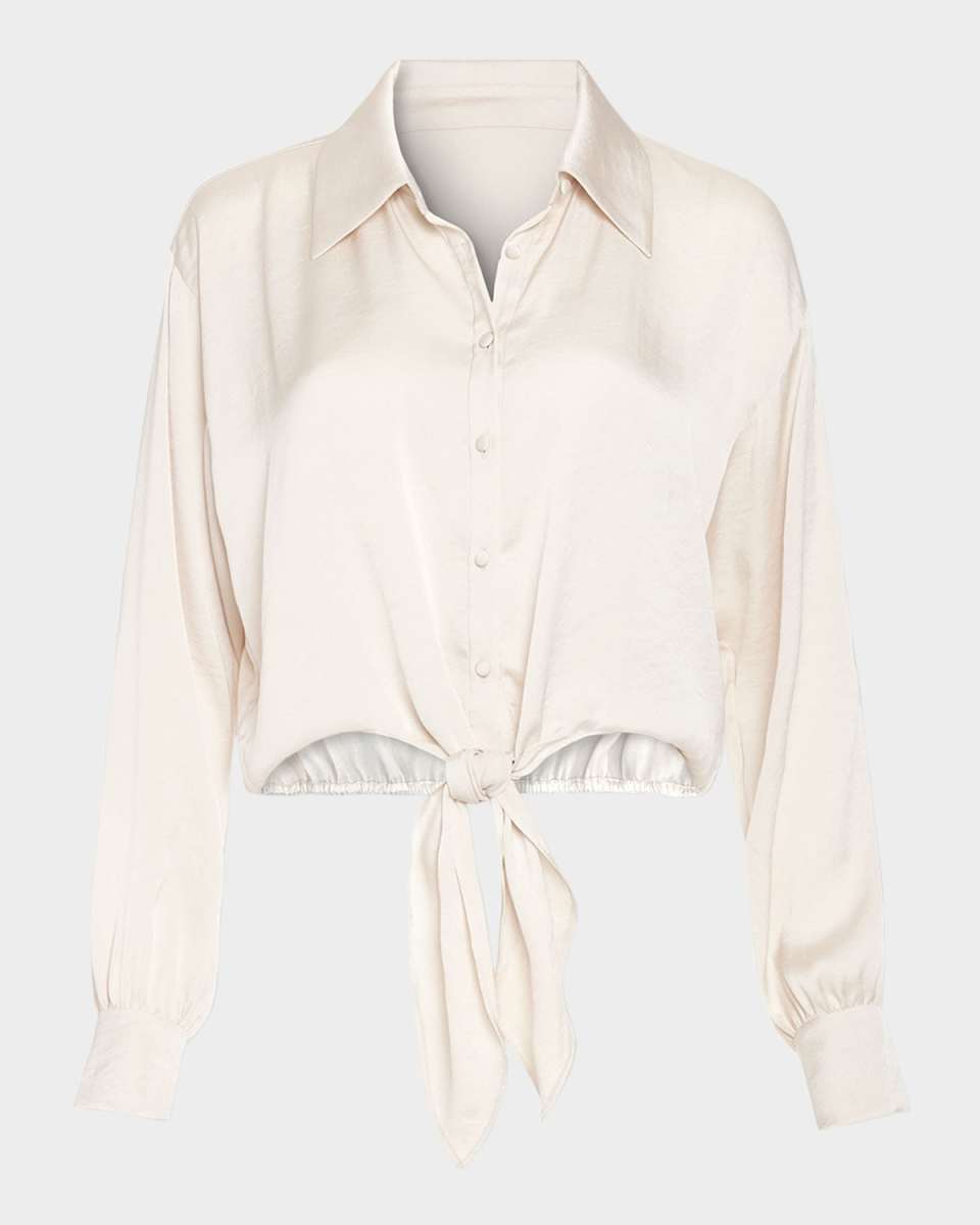 Luna Tie-Front Blouse